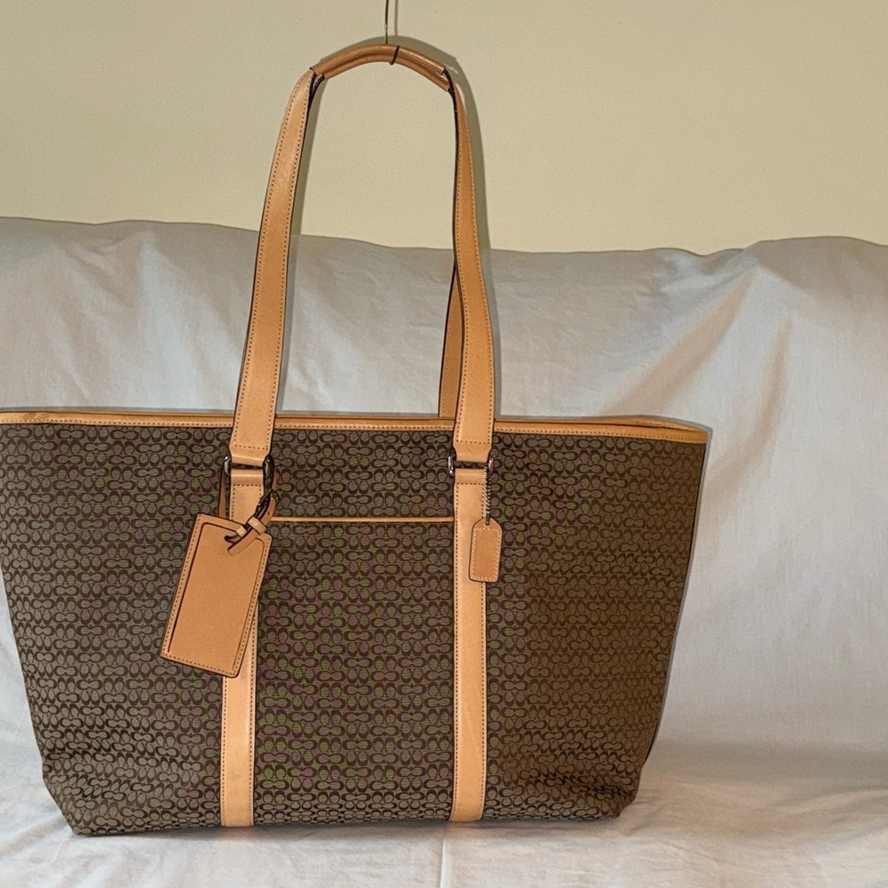 Coach Signature Weekend Tote